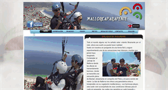 Desktop Screenshot of mallorcaparapente.es
